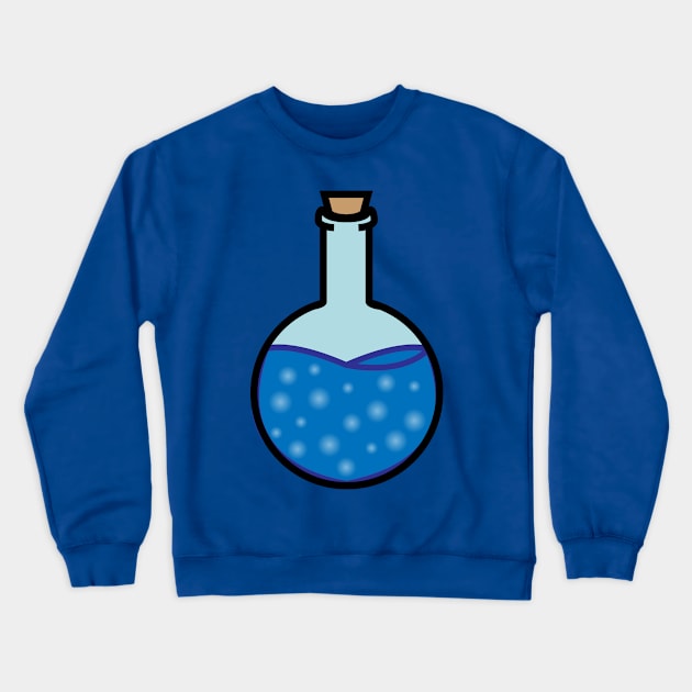 DIY Single Blue Potion or Poison for Tabletop Board Games (Style 3) Crewneck Sweatshirt by GorsskyVlogs